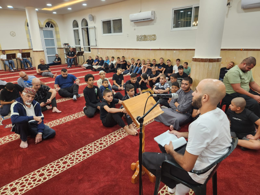 يافا: بالصور الأمسية الأسبوعية (مجالس النور ) في مسجد العجمي